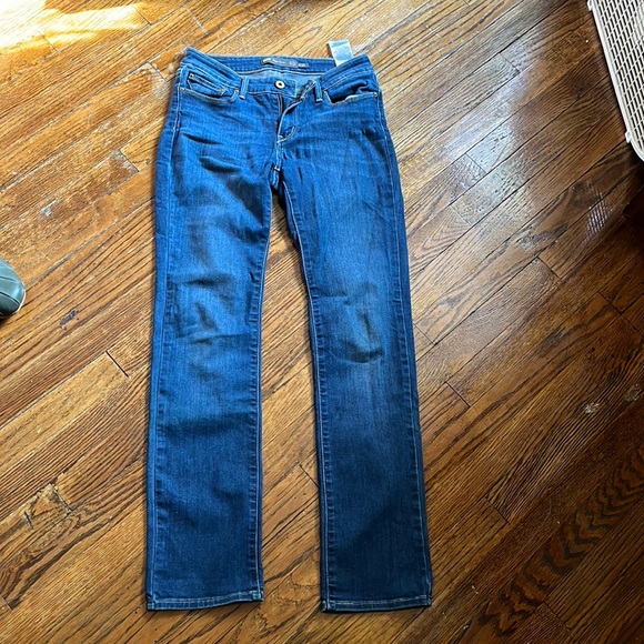 Levi's Demi Curve Mid Rise Boot Femmes Jeans W27/L32 Bleu Foncé Stretch